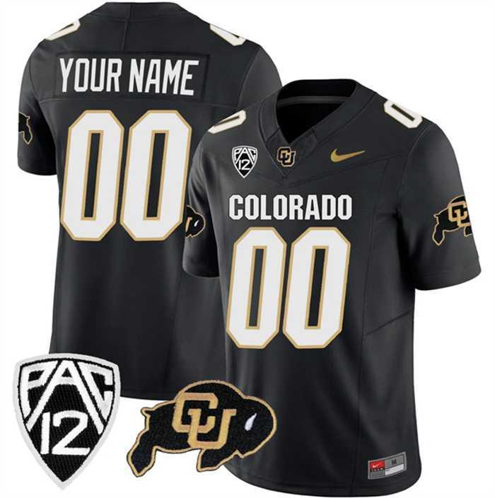 Men%27s Colorado Buffaloes Active Player Custom Black 2023 F.U.S.E. Stitched Football Jersey->customized nfl jersey->Custom Jersey